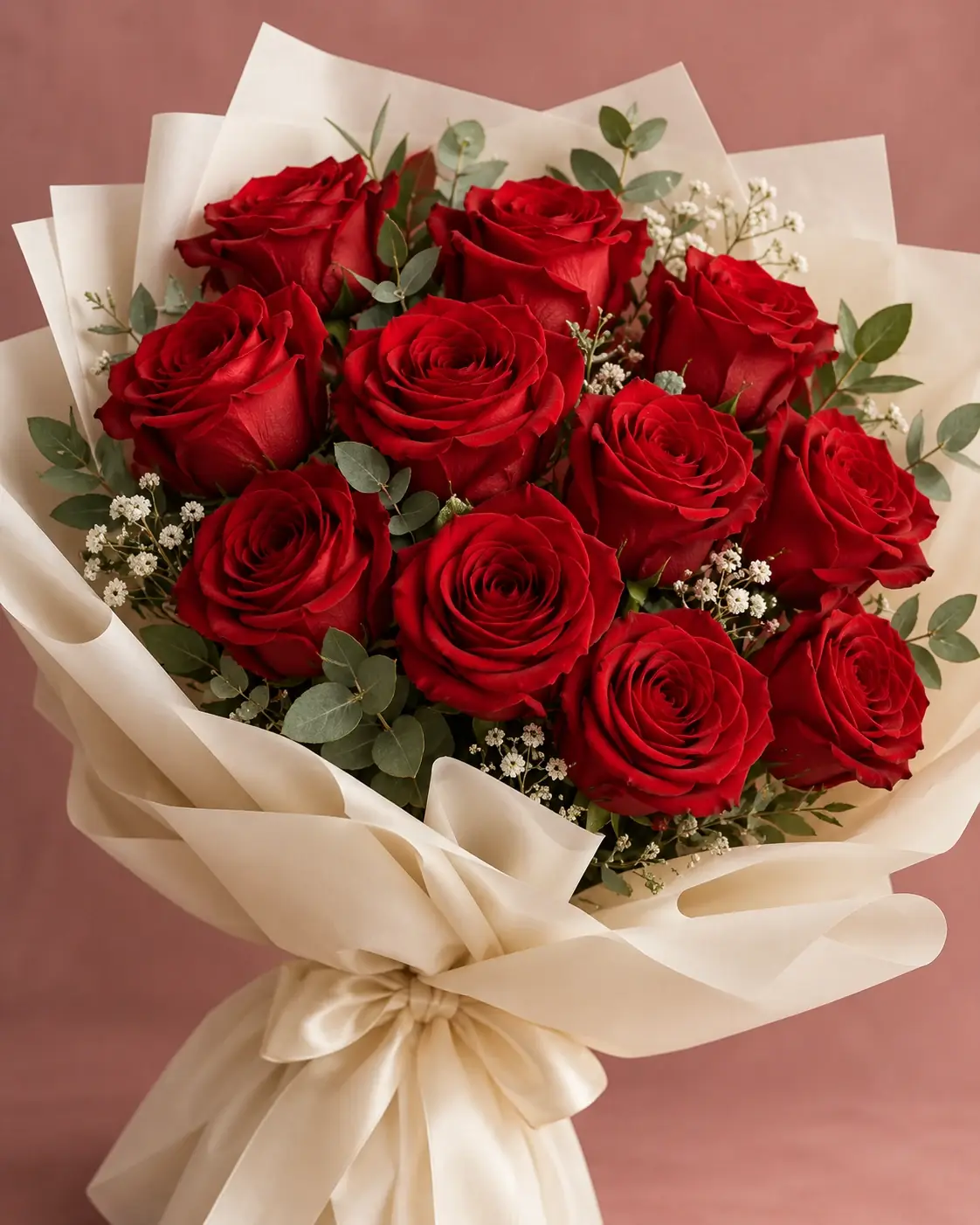 Classic floral inspiration with a bouquet of red roses